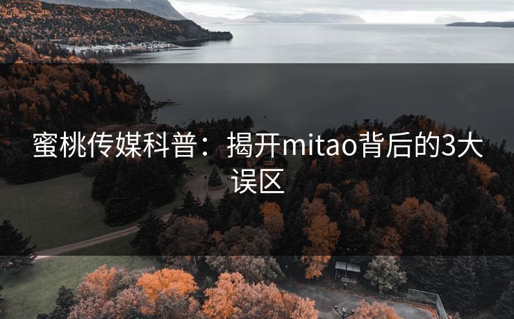蜜桃传媒科普：揭开mitao背后的3大误区
